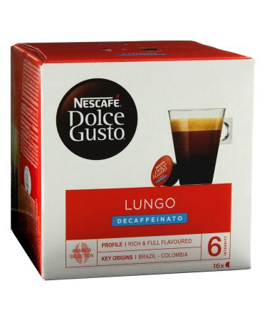 Nescafé Dolce Gusto Caffè Lungo Decaffeinato, Pack of 5, 5 x 16 Capsules