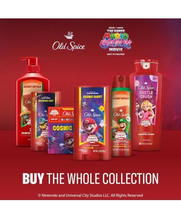 Old Spice Body & Face Wash for Men x The Super Mario Galaxy Movie 3X Defense 24/7 Shower Fresh with Long Lasting Scent Smell Super with Castle Crush Celestial Citrus Scent 24 oz - Buy Online on GoSupps.com