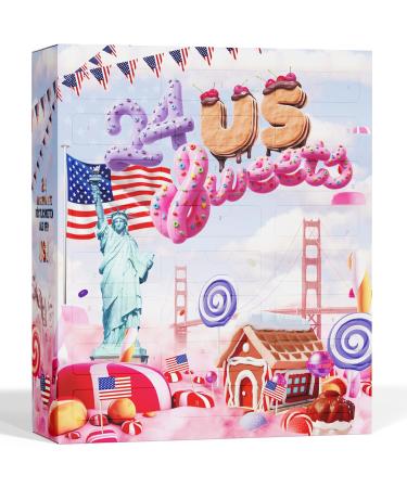  Boxiland 2023 American Advent Calendar I 24 Original Sweets from America I American Advent Calendar Candy - Buy Online on GoSupps.com