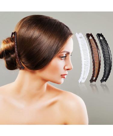 18-Piece Banana Hair Clips Set for Women & Girls - Classic Comb Designs - Ponytail Holder & Fishtail Clips - 6 Styles Available - Buy Online on GoSupps.com