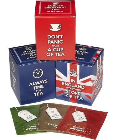 New English Teas English Slogans Teabag Box Gift Set contains 30 teabags 30 Count (Pack of 1) - Buy Online on GoSupps.com