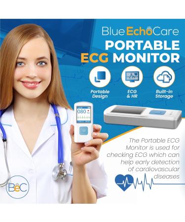 Portable ECG Monitor - Electrocardiograph Monitors in Less Than 30 Seconds no Need for a Smartphone All Measurements are Done on Device - Buy Online on GoSupps.com