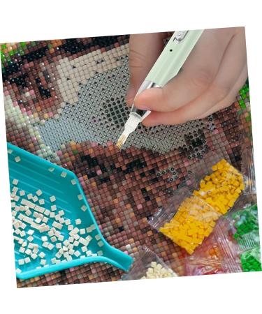 HOODANCOS Drilling Pen Set Gemstones for Nails Gems for Nails para Diamond Picture Pen Rhinestone for Nails Resin Tools Nail Gems Picker Drill Pen Cross Stitch Applique Stainless Steel Green 1.3X12.5CM - Buy Online on GoSupps.com