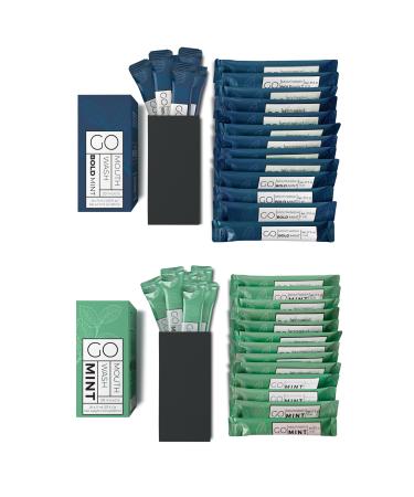 Bold Mint GO Travel Size Mouthwash Packets Individual Mini Mouthwash for Fresh Breath - Smart Single Packet Design to Reduce Travel Bottle Waste. 0.74 Fl Oz (Pack of 20)