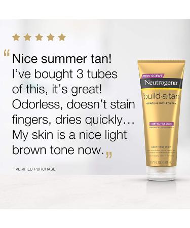 Neutrogena Build-A-Tan Gradual Sunless Tanning Lotion - 6.7 fl. oz (Pack of 3) - Buy Online on GoSupps.com