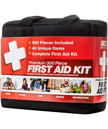 M2 BASICS 300 Piece First Aid Kit | Premium Emergency Supplies for Home, Camping, Car, Office, Travel, and Survival - Buy Online on GoSupps.com