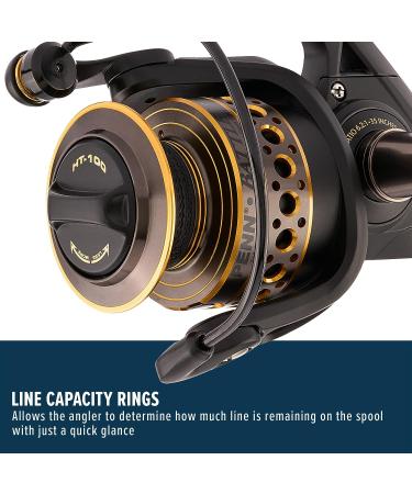 PENN Battle Spinning Reel Kit Size 5000 - Right/Left Handle Position - HT-100 Front Drag System - Includes Reel Cover and Spare Spool - 6000 - Buy Online on GoSupps.com