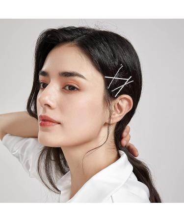 Dofash 100Pcs Silver Bobby Pins - 3.5cm Steel Hair Clips for Girls | Hair Accessories (Silver) - Buy Online on GoSupps.com