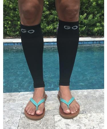Calf Compression Sleeves 20-30 mmHg - Made in the USA | Best Support for Legs - Shop Now - Buy Online on GoSupps.com