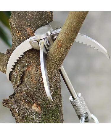 GYANDULY Large Grappling Hook with 65ft Rope - Stainless Steel 4-Claw Folding Grapple Hook for Outdoor Survival, Camping, Hiking, Climbing - Buy Online on GoSupps.com