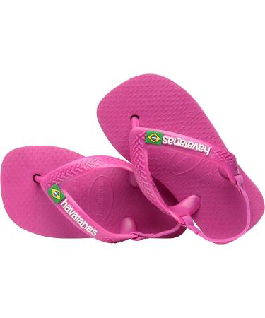 Havaianas Unisex Baby Brasil Logo II Flip Flop - Rose Gum 1/2 UK - Buy Online on GoSupps.com
