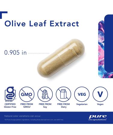 Pure Encapsulations Olive Leaf Extract - Immune System Support - 60 Capsules - Buy Online on GoSupps.com