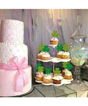 36 Pack Lucky Four Leaf Clover Cupcake Toppers Glitter St.Patrick's Day Shamrock Cupcake Picks for Baby Shower St Patrick's Day Kids Birthday Party Cake Decorations Supplies Gree 14 - Buy Online on GoSupps.com