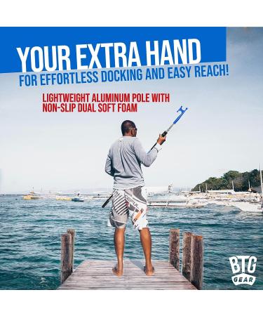 BTG GEAR Marine-Grade Telescoping Boat Pole | 5' to 8.5' w/Removable Hook | Extra-Strong Aluminum | For Boats up to 40ft - Buy Online on GoSupps.com