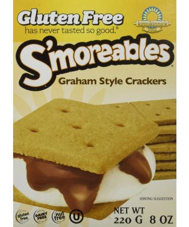 Kinnikinnick S'moreable Graham Cracker 8 OZ (Pack of 3)