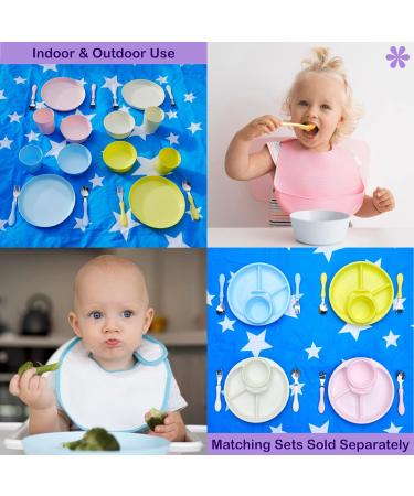 Bloomsworld Toddler Cutlery Set - 4 Forks & 4 Spoons - Kids Training Tableware for Boys & Girls - Pastel 8 Piece Set - Buy Online on GoSupps.com