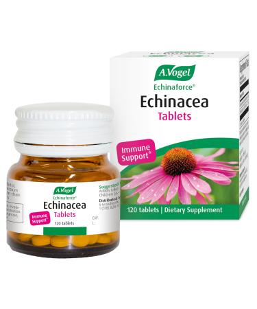 A. Vogel Echinaforce - Packaged Fresh Organic Echinacea Stronger Formula Than Dehydrated - 120 Tablets for Immune Support Supplement - Daily Herbal Immune Health Booster - Easy to Swallow 120 Count (Pack of 1)