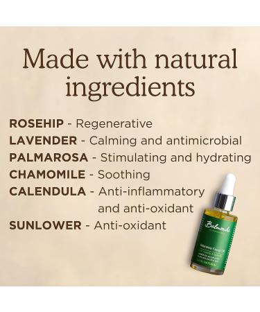 Balmonds Intensive Facial Oil 30ml - 100% Natural Skin Oil with Vitamin E - Vegan & Fragrance-Free - For All Skin Types - Buy Online on GoSupps.com