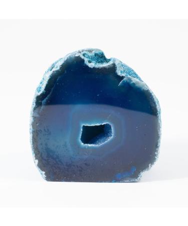 Blue Agate Geode: Stunning Natural Crystal for Home Decor - Buy Online on GoSupps.com