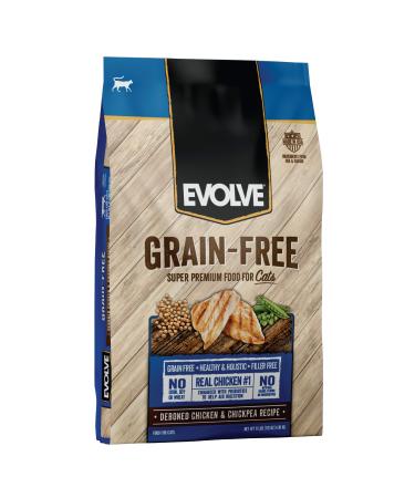 Evolve Grain Free Deboned Chicken Pea and Vegetable Recipe Cat Food 11lb Deboned Chicken & Chickpea Recipe 176 Ounce (Pack of 1)