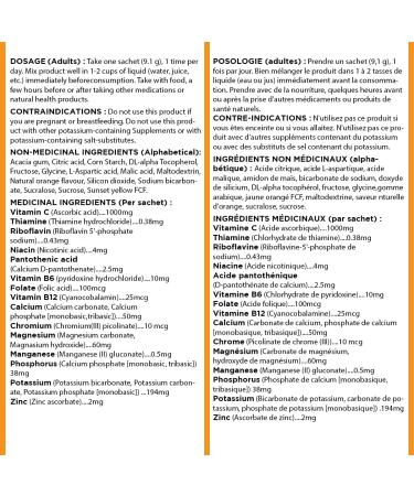 Wampole Ultra-C 1000 mg of Vitamin C + B Vitamins & Electrolytes Effervescent Powder Mix Immunity Energy and Hydration (2 Pack) - Buy Online on GoSupps.com