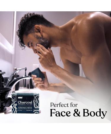 Keika Charcoal Black Soap Bar for Eczema Psoriasis Face Body Men Women Teens with Oily Skin 5 oz. (Charcoal 6-Pack) Charcoal 142 g (Pack of 6) - Buy Online on GoSupps.com