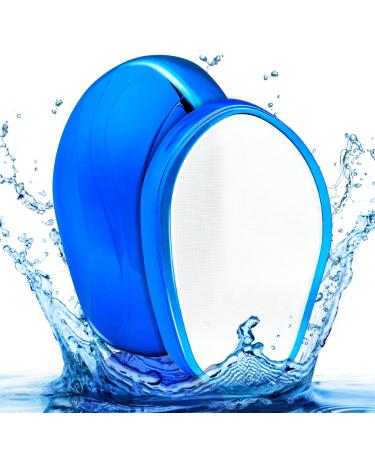 Reusable Crystal Hair Eraser - Painlessly Remove Hair and Exfoliate Your Skin with Ease for a Smoother Softer Skin Blue