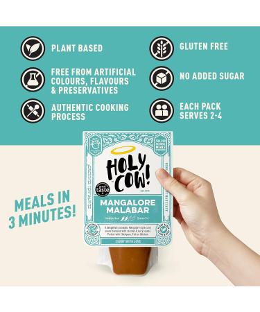 Holy Cow! Indian Curry Sauces : Mangalore Malabar Sauce Curry Kit (6 x 250g) Gluten Free Vegan Curry Recipe Indian Takeaway Meal Kit Cooking Sauce Made with Authentic Curry Paste. Curry Gift Set - Buy Online on GoSupps.com