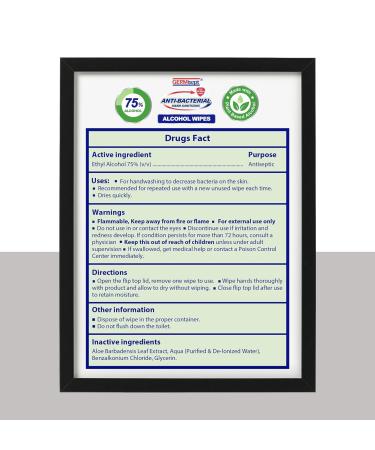 Germisept 75% Alcohol Hand Sanitizing Wipes - 3 Packs (150 Wipes Total) - Buy Online on GoSupps.com