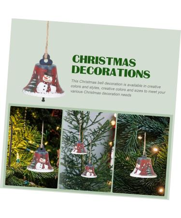 Buy Abaodam 2-St Bell Pendant - Wrought Iron Christmas Decoration - Santa & Snowman Bells - Metal Tree Bells (7x7cm Set of 2) | International Shipping Available - Buy Online on GoSupps.com
