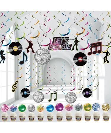 CLLRYBO 24-Piece Disco Cupcake Toppers - Perfect Party & Wedding Decorations - Buy Online on GoSupps.com