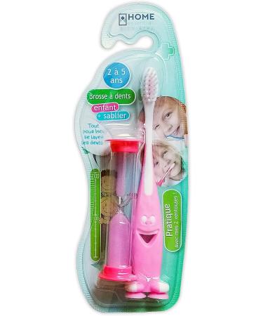 Children's Toothbrush with Timer - Hourglass Blue & Pink Dental Care - 2 Variants Available - Buy Online on GoSupps.com
