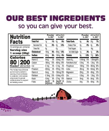 Organic Valley Postnatal Support Chocolate Smoothie Mix 10 oz - Buy Online on GoSupps.com