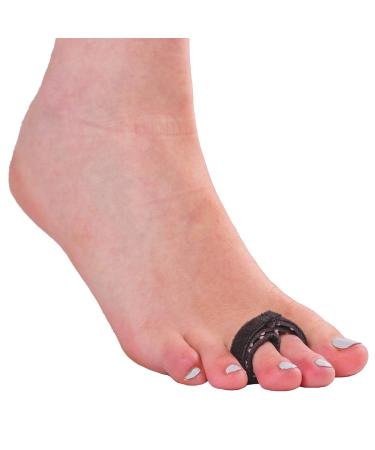 BraceAbility Buddy Tape Toe Splint Wraps | Non-Slip Taping Straps for Treating a Broken Pinky or Big Toe, Jammed, Sprained, Swollen, Dislocated, Fractured, Mallet or Hammer Toe Injury (Pack of 2) 2-Pack