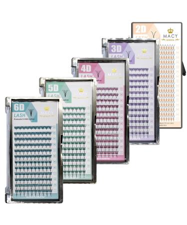 P-Beauty 2D Volume Eyelashes | Macy Y-Lashes | Professional Extensions | Curl C 0.10mm 10mm | International Shipping - Buy Online on GoSupps.com