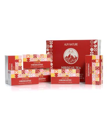 Alpi Nature Alpi Nature Hibiscus Tea 120 Hibiscus Tea Bags 120g Pack of 6 x 20 x 1g Bags
