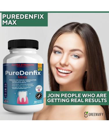 PureDenfix Max Extra Strength Probiotic Supplement with 40 Billion CFU Supports Teeth Gums Ear Nose Throat & Digestive Health 60 Capsules (5) - Buy Online on GoSupps.com