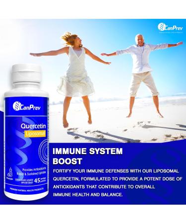 CanPrev Liposomal Quercetin 225ml Pineapple Flavor - Supports Immune & Cardiovascular Health Supplement for Antioxidant Healthy Blood Pressure & Circulation Liquid Quercetin for Enhanced Absorption - Buy Online on GoSupps.com
