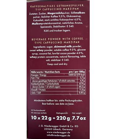 Niederegger Marzipan Cappuccino 220 g - Buy Online on GoSupps.com