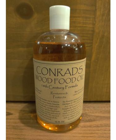 Conrads Wood Food Oil - 16 oz | Premium Wood Seasoning and Protectant - Buy Online on GoSupps.com