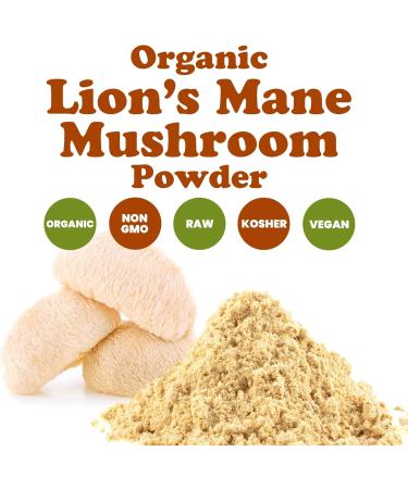 Food to Live - Organic Lion's Mane Mushroom Powder 1 Pound - Elevate Your Brain Wellness with Premium Non-GMO Natural and Vegan Superfood to Better Focus 16 Ounce (Pack of 1) - Buy Online on GoSupps.com