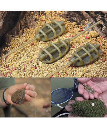 Carp Fishing Method Feeders Set - 4 Inline Method Feeders with Quick Release - 15g/24g/34g/40g - Buy Online on GoSupps.com