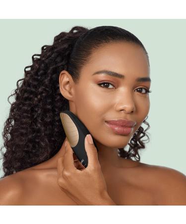 Geske SmartAppguided Sonic Thermo Facial Brush - 6 in 1 Skin Cleaning & Face Massage Device | Electric Grey Cleaning Brush with Heat Function - Buy Online on GoSupps.com