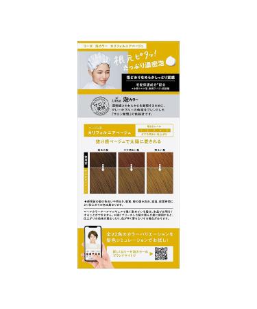 Prettia Kao Bubble Hair Color California Beige 8 oz - Imported from Japan - Buy Online on GoSupps.com