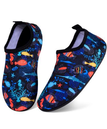 Bathing shoes children water shoes swimming shoes beach shoes barefoot shoes boys girls aquasque baby slipproof sports shoes aqua socks swimming pool vacation must have (please enlarge two sizes) 22/23 EU underwater world