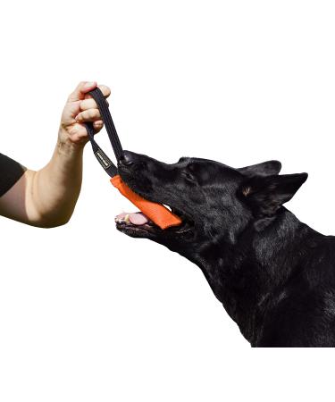 Dingo gear cotton nylon bite sausage for dog training igp ipo obiedence protection dog dog sport 15 x 5 cm 1 handle orange s00081 15 x 5 cm orange
