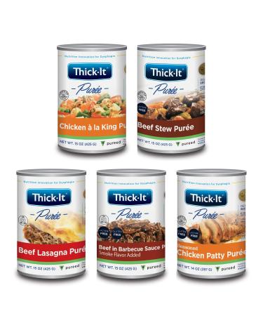 Thick-It Purees - Mixed Case - Protein (Variety Pack of 12)