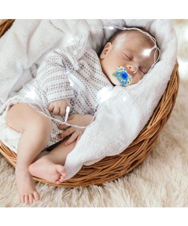 Buy SRV Hub Geo Pacifier for Newborns - Non-Toxic BPA Free Silicone in Pink/Blue with Paci Bag - International Shipping Available - Buy Online on GoSupps.com