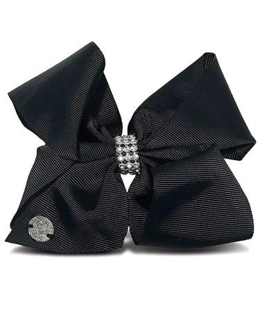 JoJo Siwa Black Rhinestone Bow 6.5" x 5"-Small